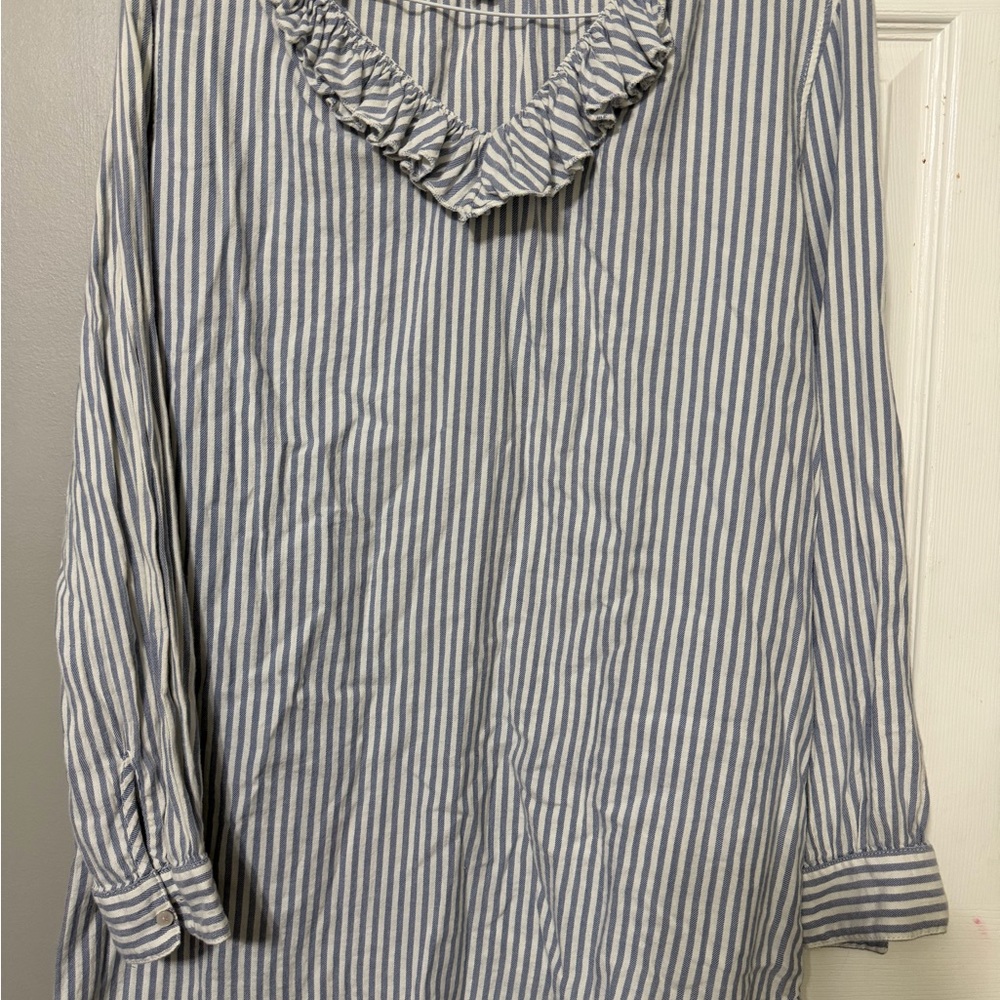 Aerie Blue and White Striped Dress